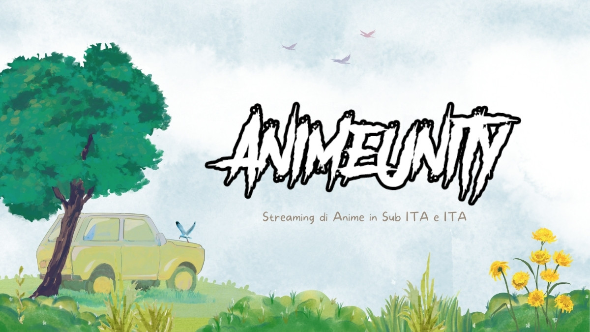 Banner Animeunity con atmosfera anime futuristica